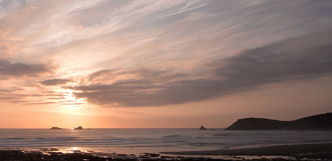 Sunset over Booby's Bay