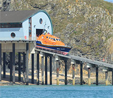 Padstow Lifeboat launching