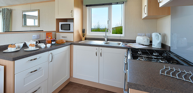 Diamond Caravan Kitchen Area