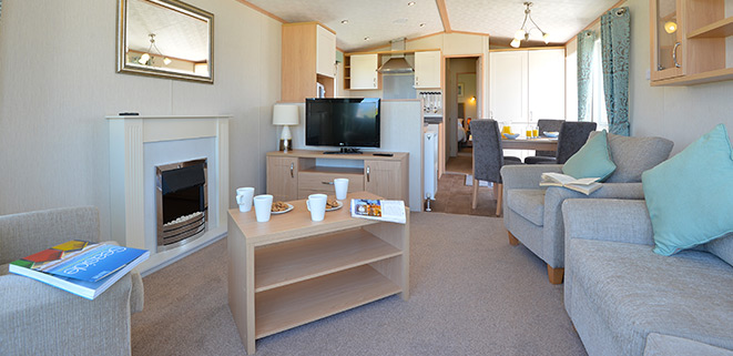 Diamond Caravan Living Area