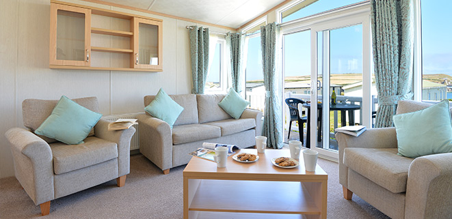 Diamond Caravan Living Area