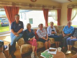 Claire from RSPB speaking to the Mother Ivey's Bay Gardening Club